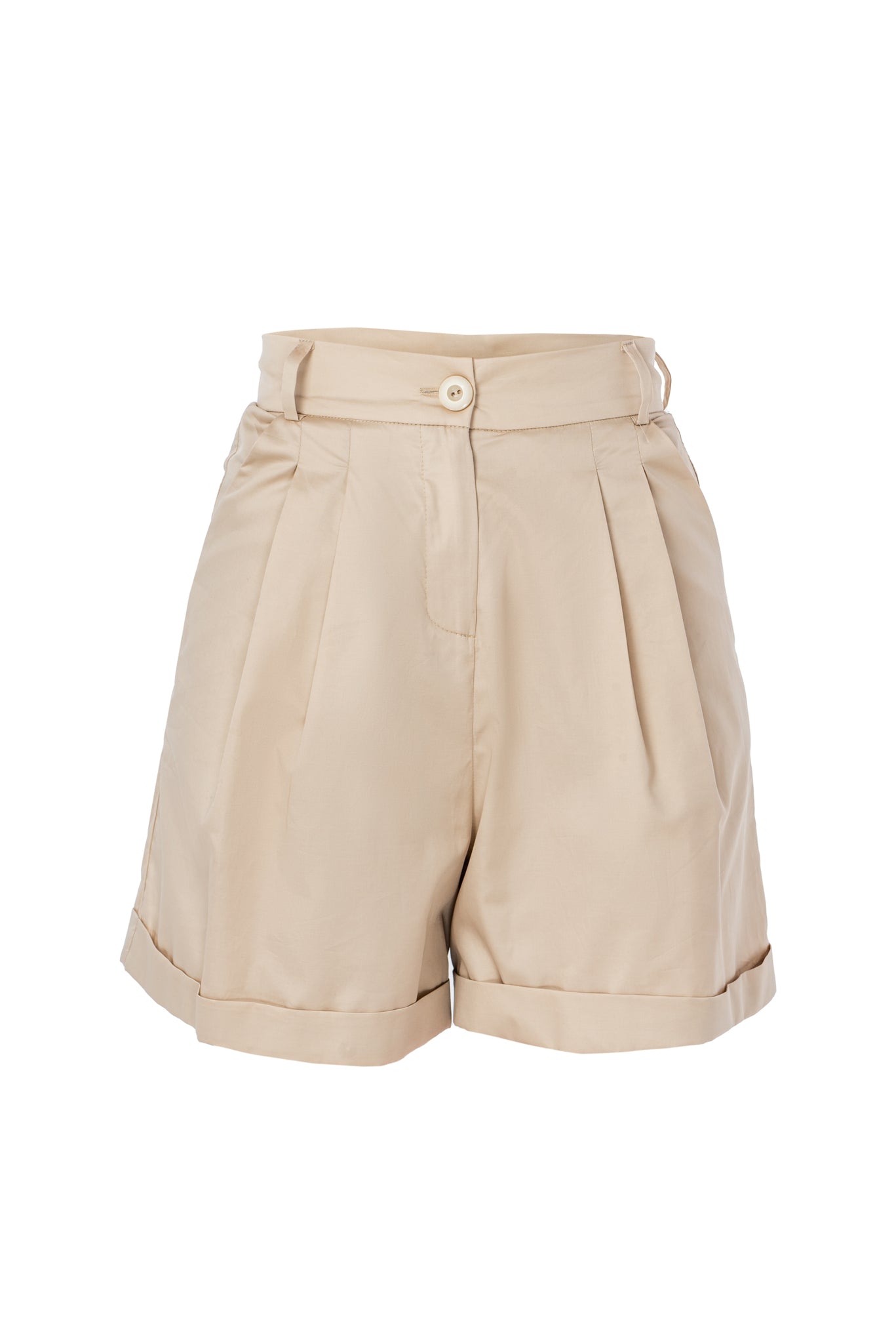 COTTON BERMUDA SHORTS IN SAND