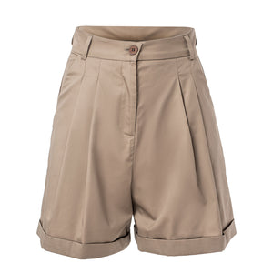 COTTON BERMUDA SHORTS IN STONE