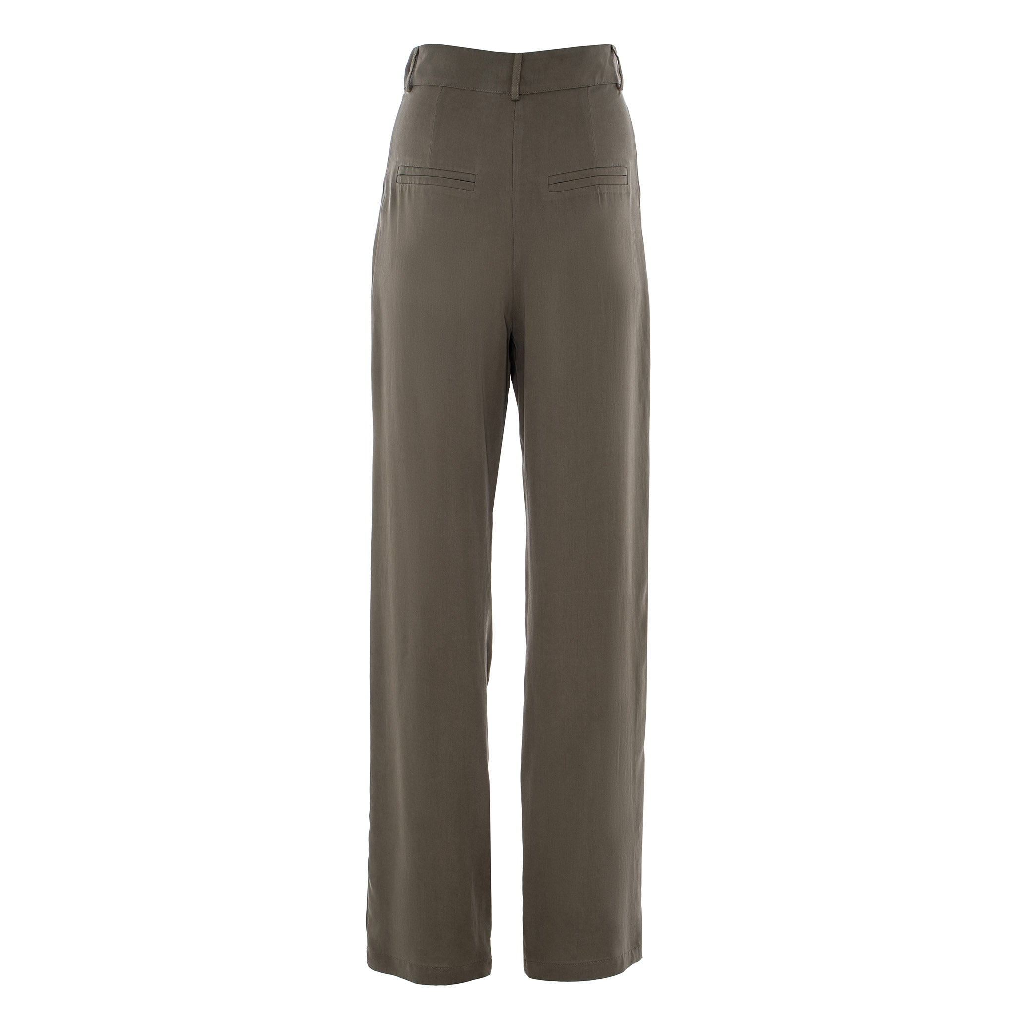 FULL LENGTH TROUSERS IN OLIVE GREEN